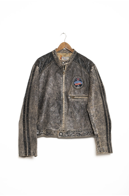 Chaqueta cuero Brogden Track Baseball