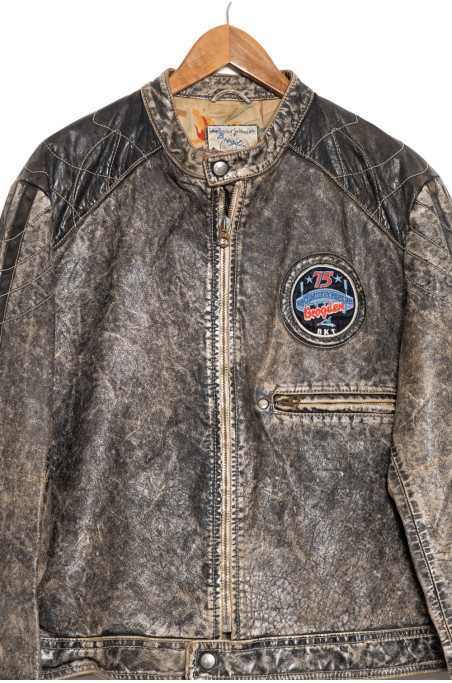 Chaqueta cuero Brogden Track Baseball